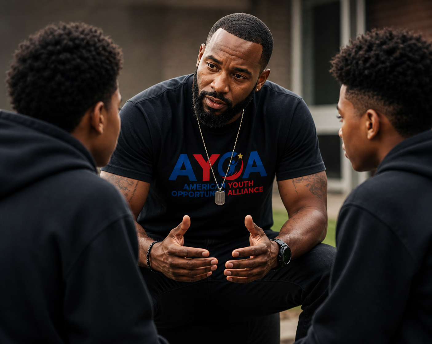 AYOA mentor guiding young leaders